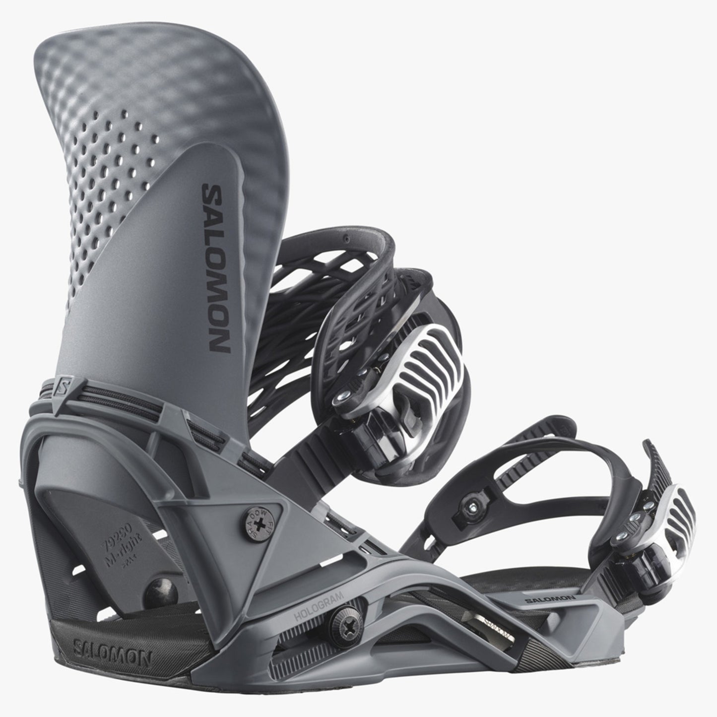 2024 Salomon Hologram Snowboard Bindings - GRAY PINSTRIPE - S