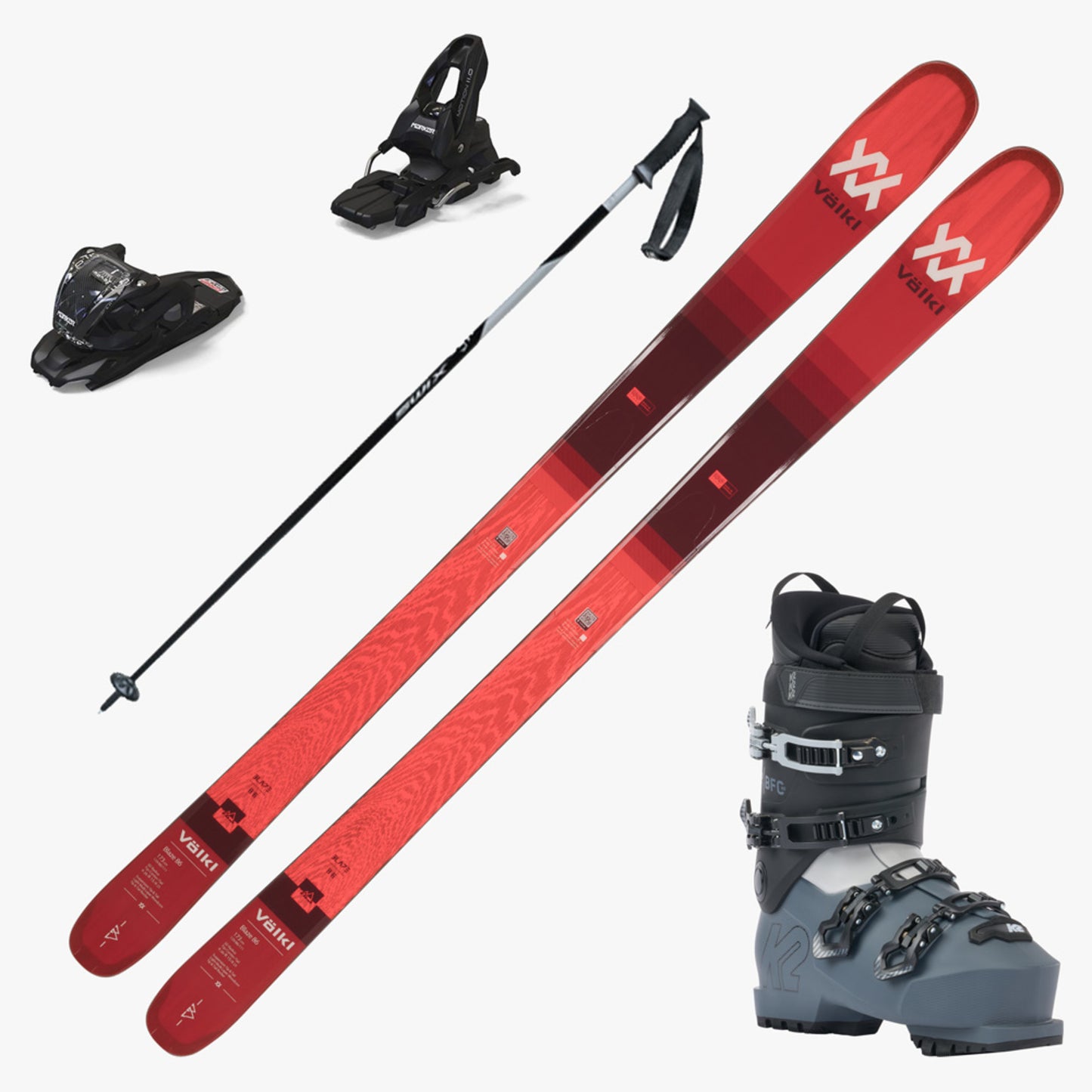 2024 Volkl Blaze 86 Ski w/ Boots and Poles Ski Essentials