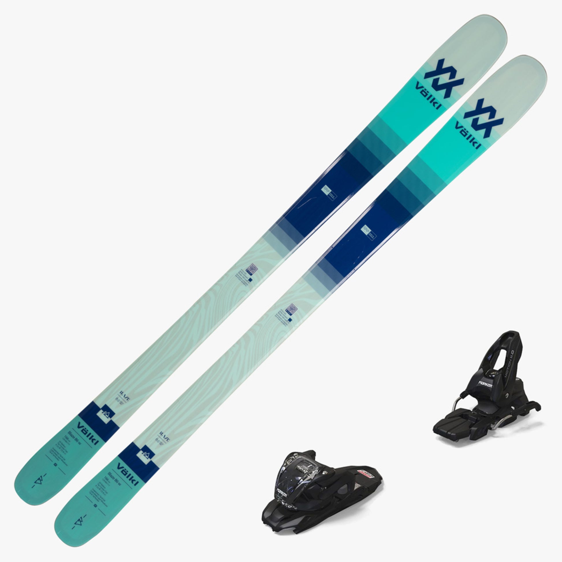 2024 Volkl Blaze 86 Women's Skis w/ VMotion 11 TCX GW Bindings - 166