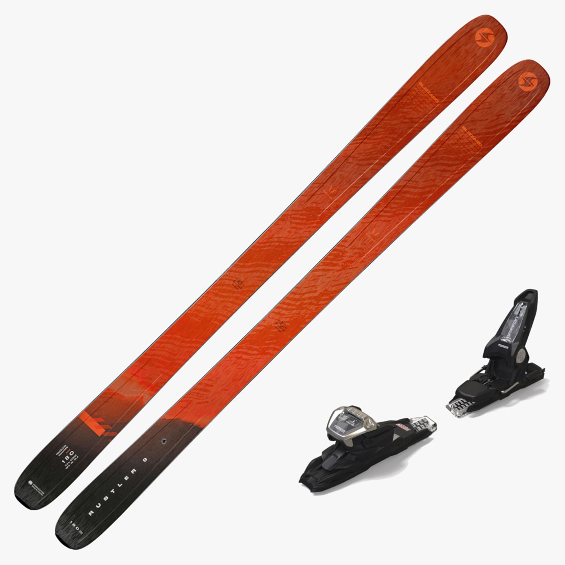 2025 Blizzard Rustler 9 Demo Skis W/ Marker Griffon 13 Demo Bindings - 162