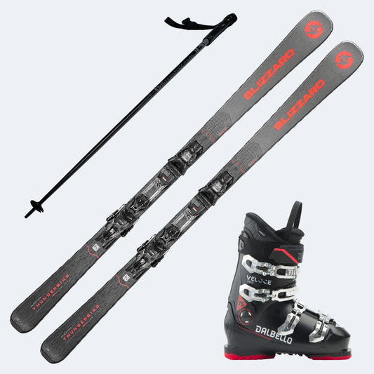 2025 Blizzard Thunderbird 72 SP Skis with Dalbello Veloce Max 75 Boots and Poles