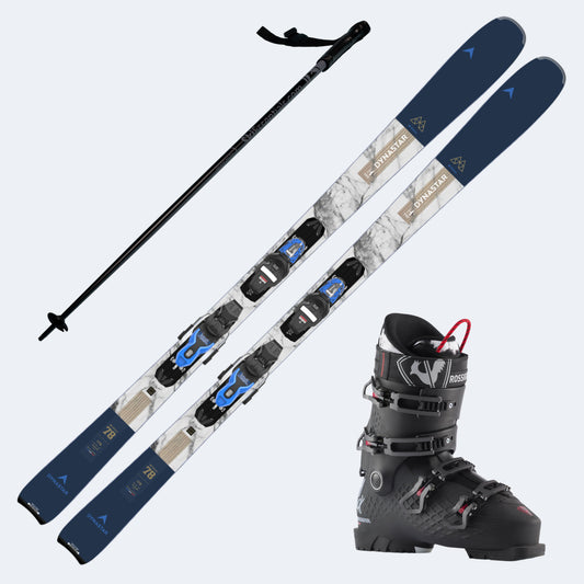 2025 Dynastar M-Cross 78 Skis with Rossignol Alltrack 90 HV Boots and Poles