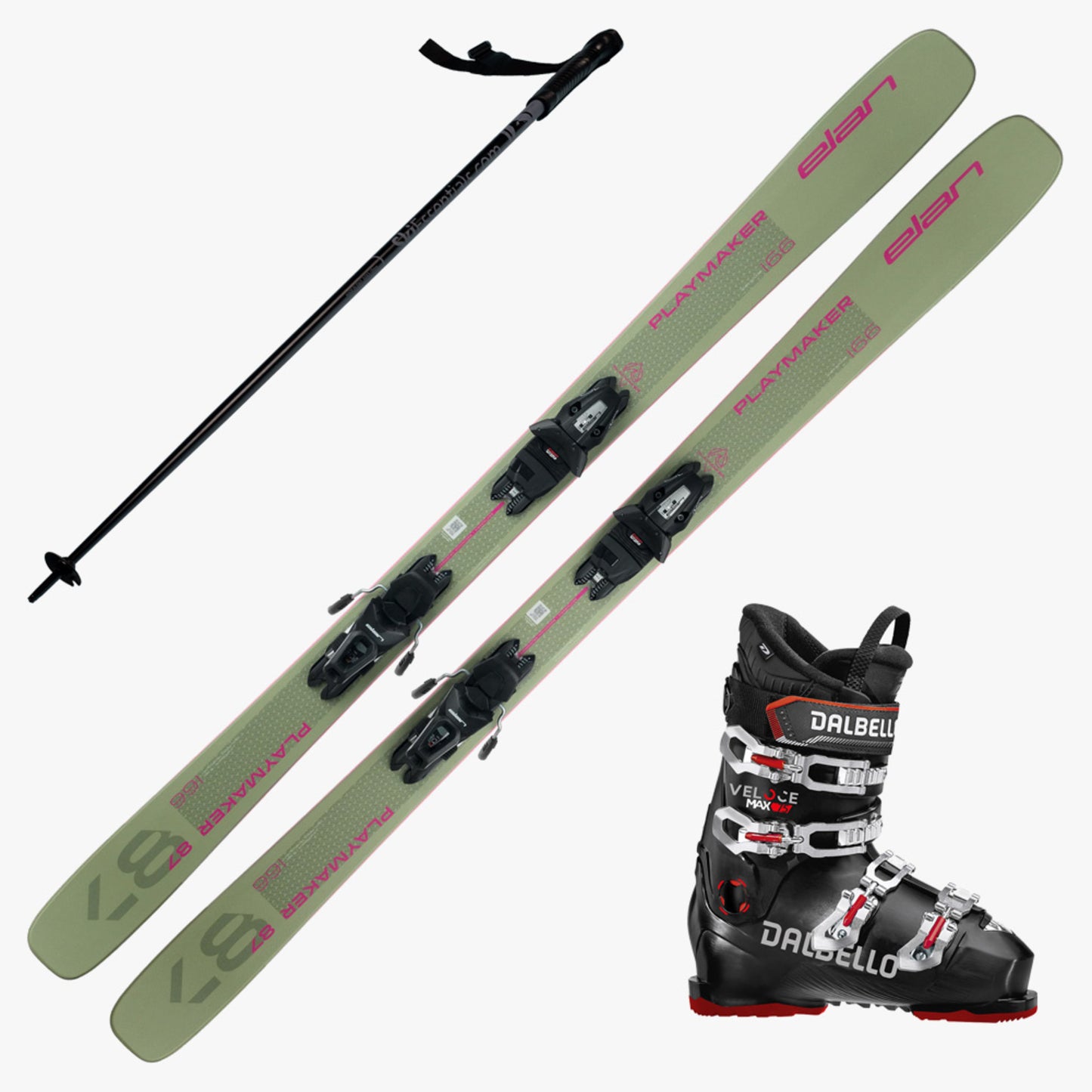 2025 Elan Playmaker 87 Skis W/ Veloce Max 75 Boot and Poles