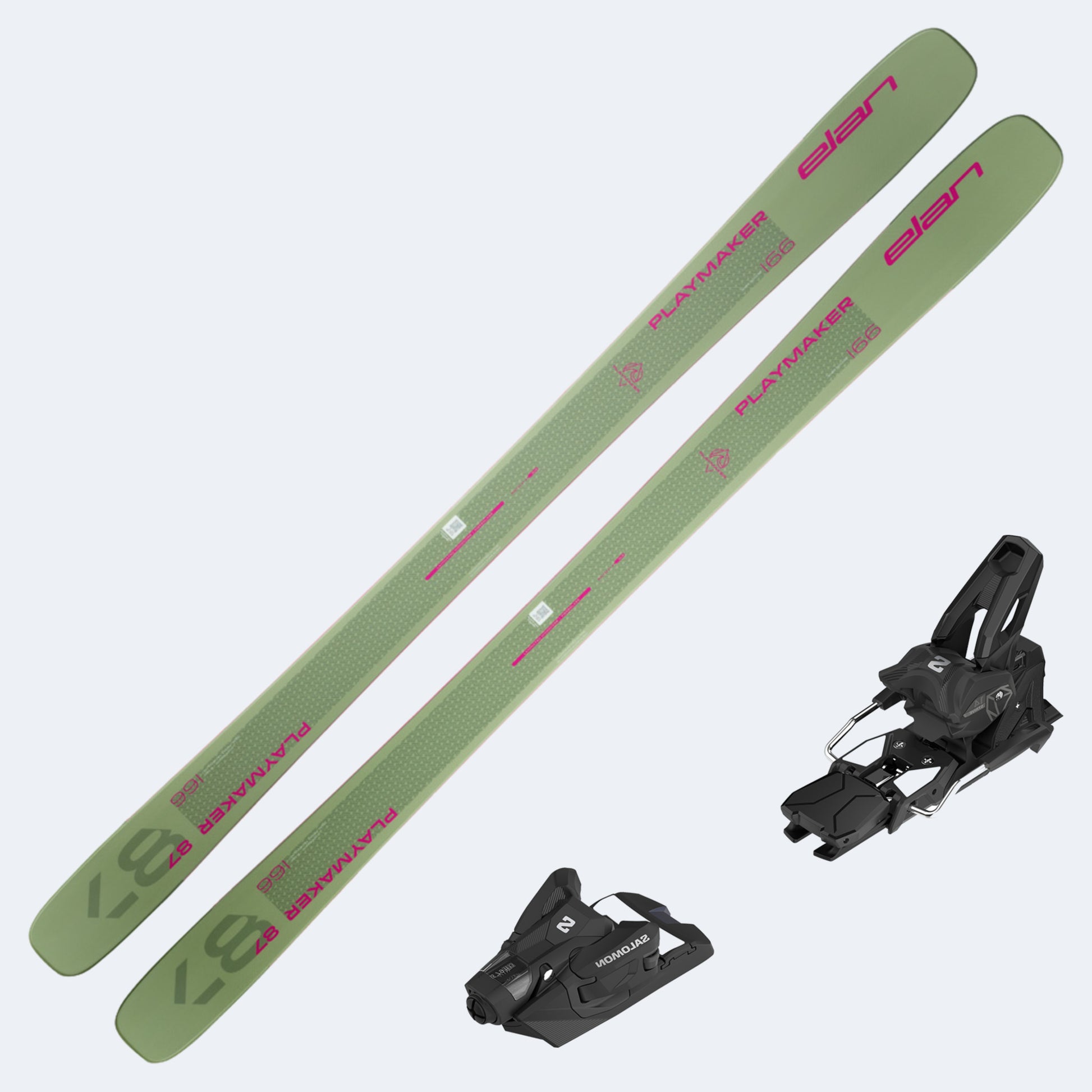 2025 Elan Playmaker 87 Skis with Salomon Strive 14 GW Bindings