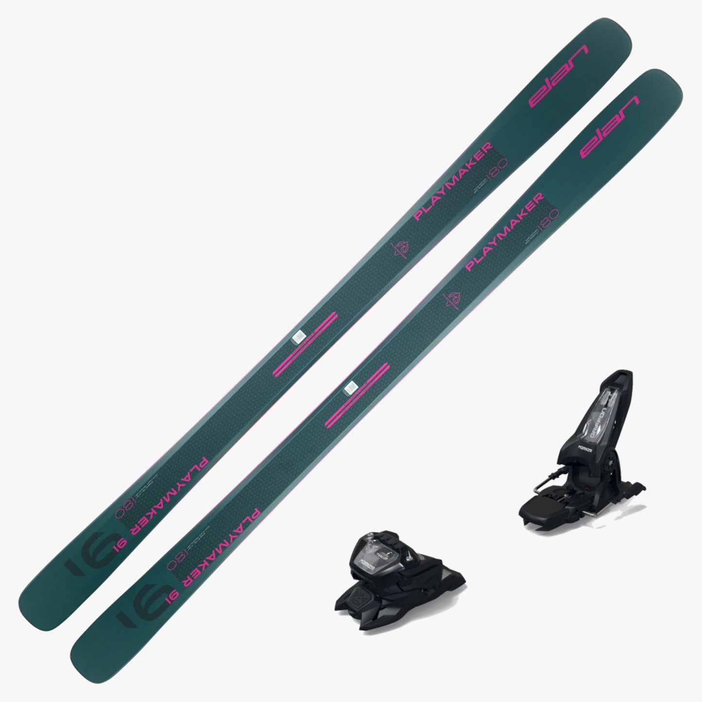 2025 Elan Playmaker 91 Skis with Marker Griffon 13 ID Bindings