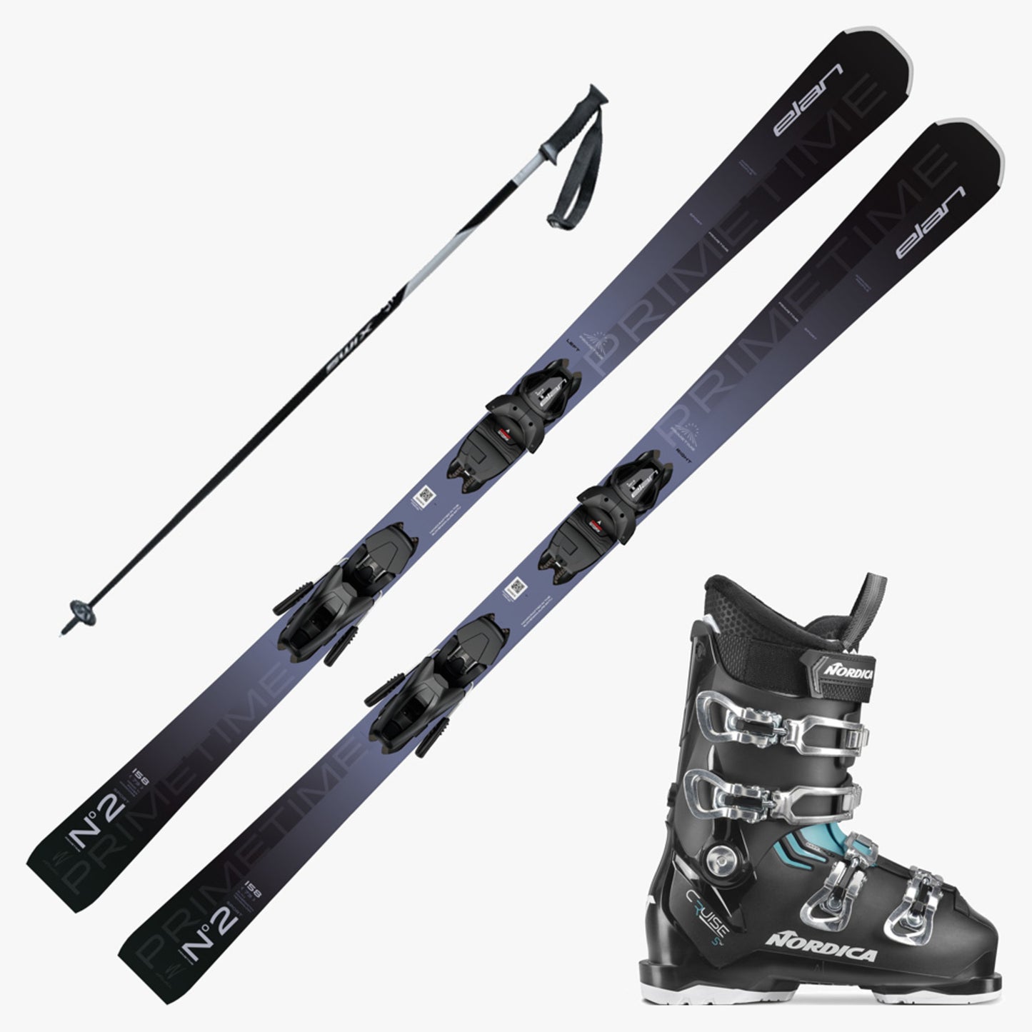 2025 Elan Primetime N°2 Women's Sport Ski w/ Boots and Poles