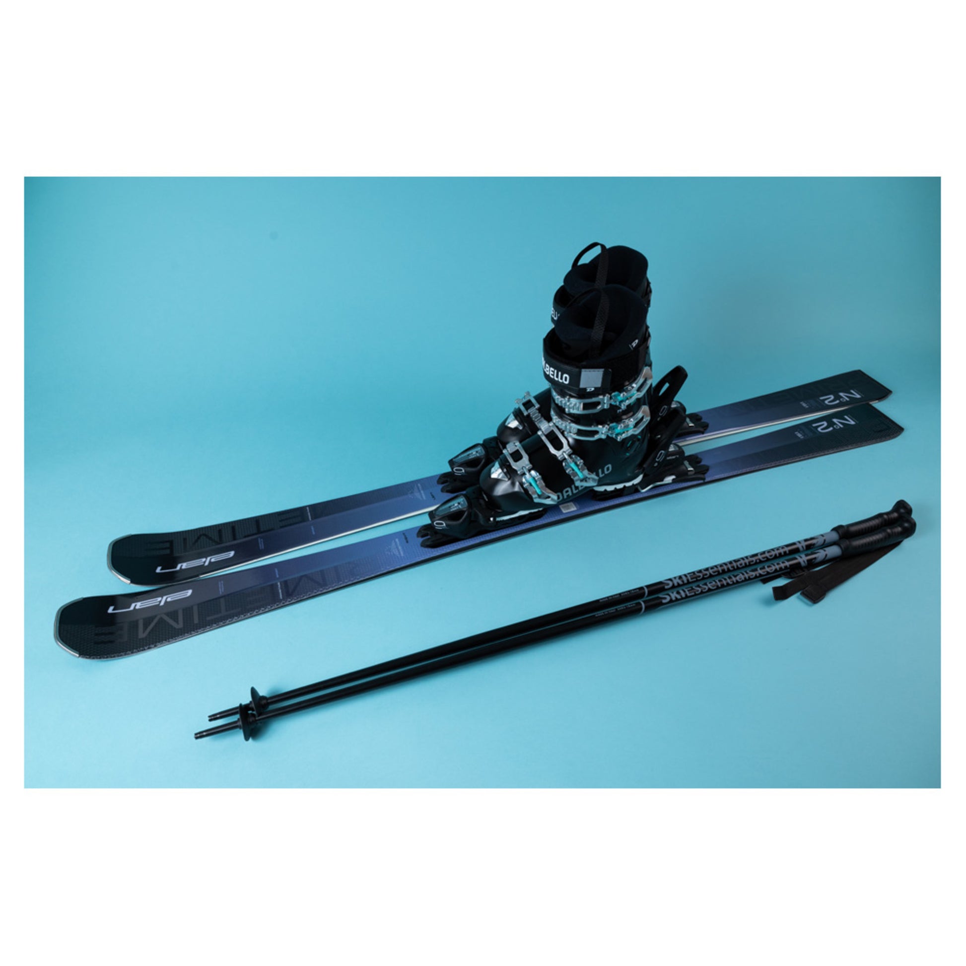 2025 Elan Primetime N2 W Sport Women's Skis with Rossignol Pure Comfort 60 Boots and Poles