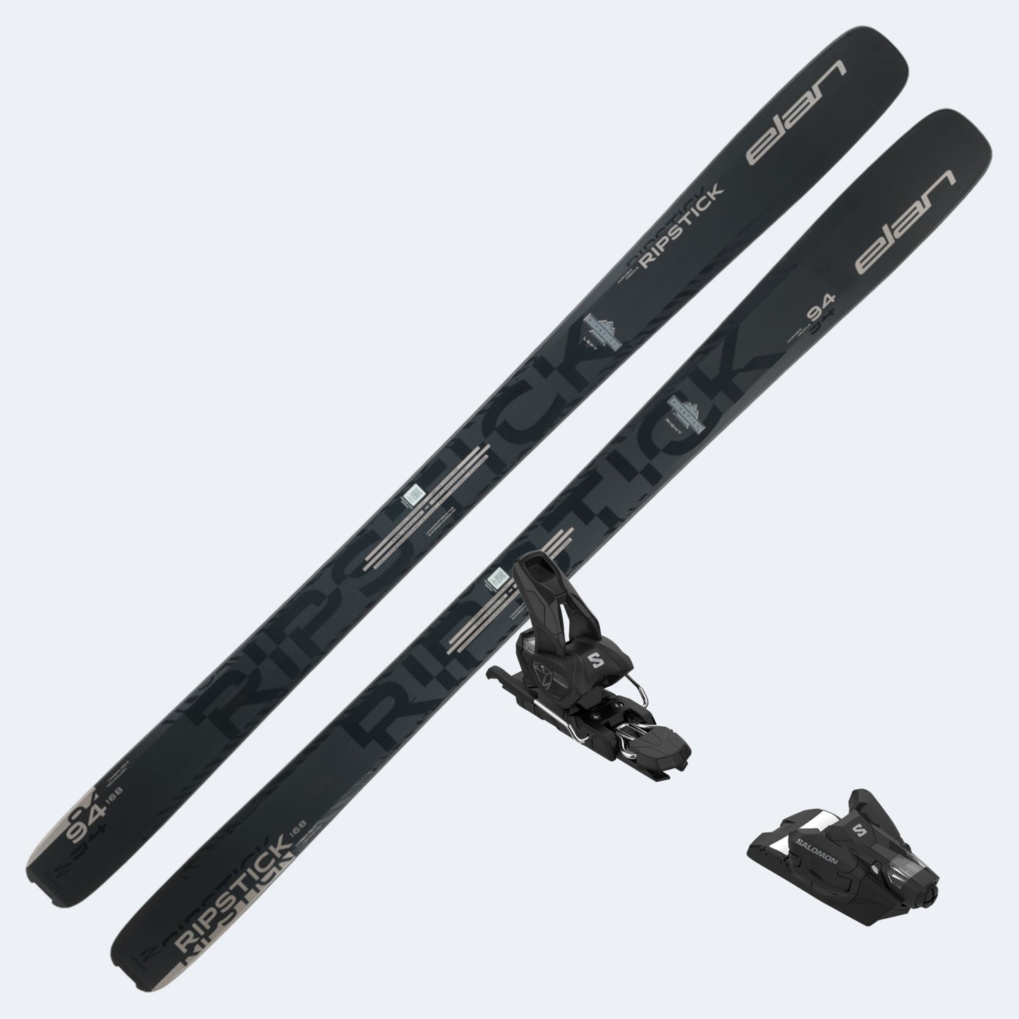 2026 Elan Ripstick 94 Black Edition Women's Skis with Salomon Strive 12 Bindings