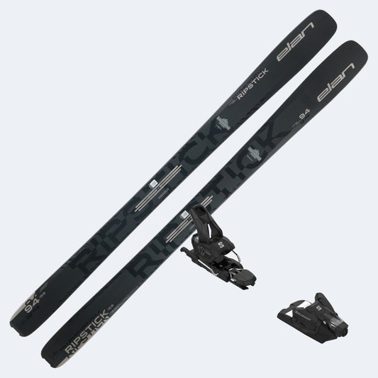 2026 Elan Ripstick 94 Black Edition Women's Skis with Salomon Strive 12 Bindings