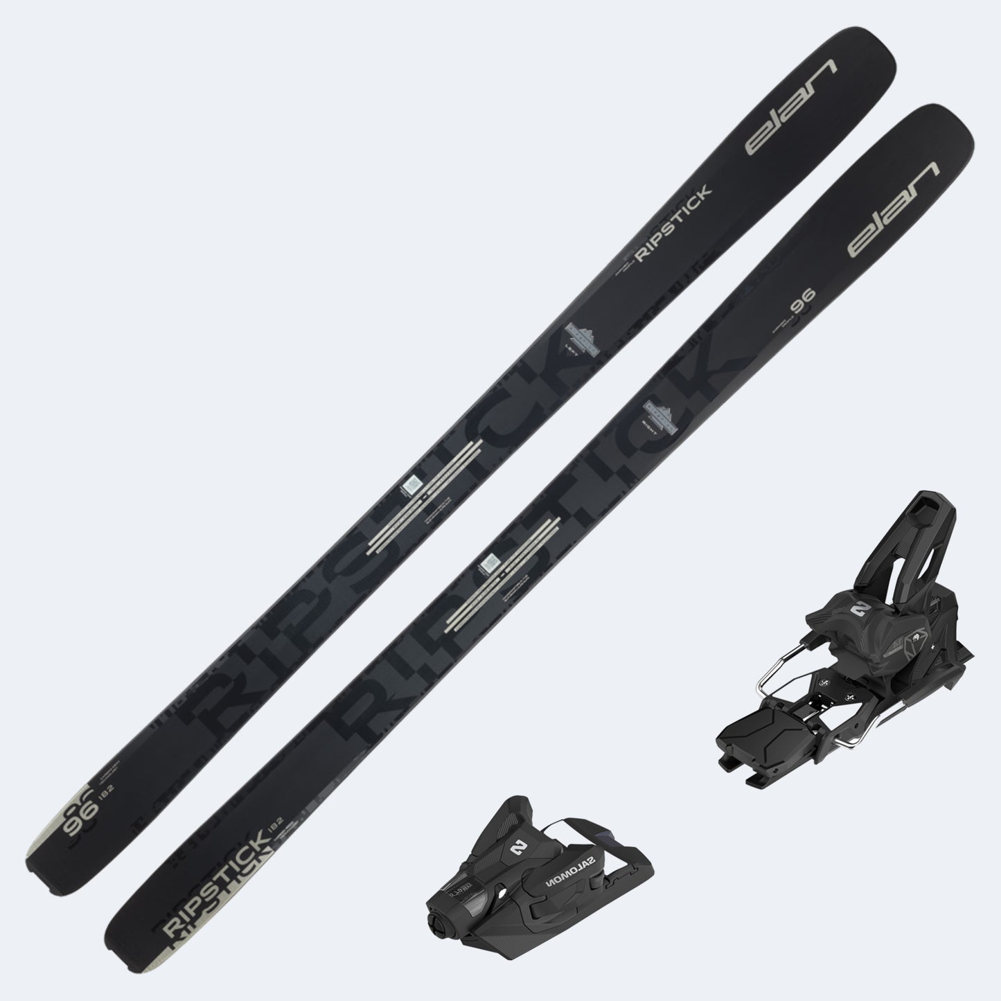 2026 Elan Ripstick 96 Black Edition Skis with Salomon Strive 14 GW Bindings