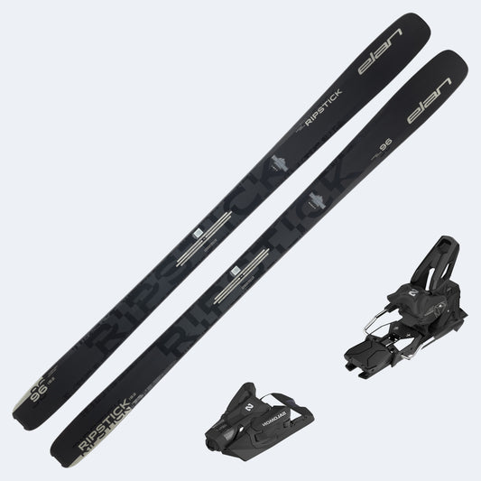 2026 Elan Ripstick 96 Black Edition Skis with Salomon Strive 14 GW Bindings