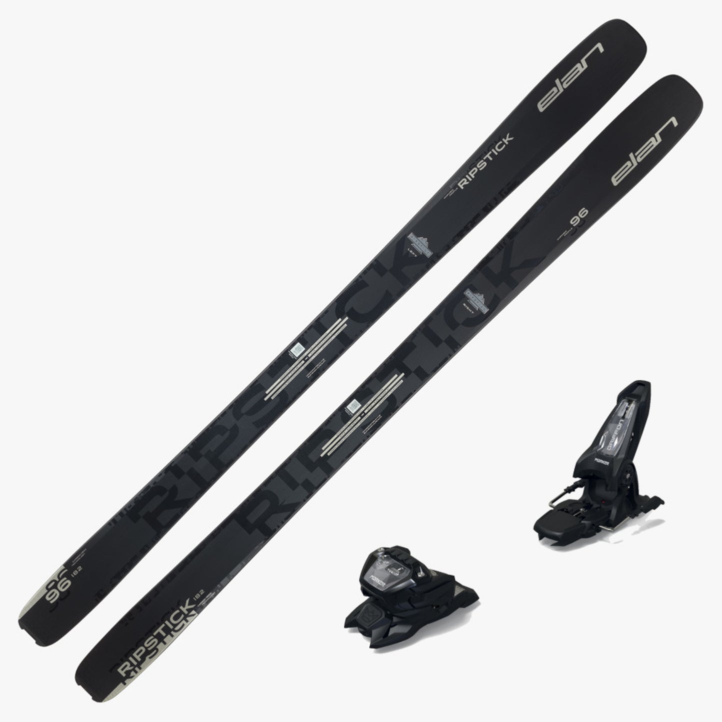 2025 Elan Ripstick 96 Black Edition Skis with Marker Griffon 13 ID Bindings