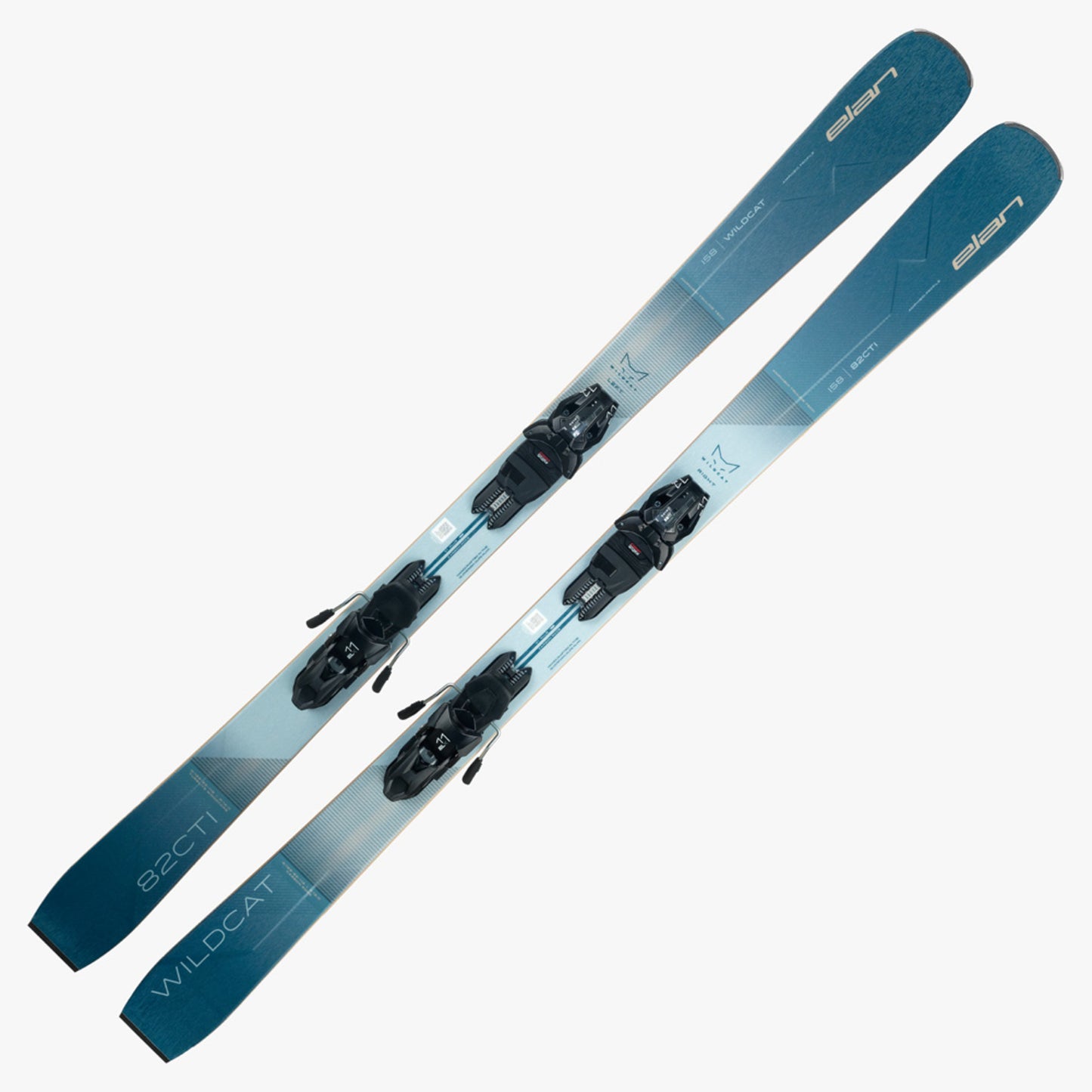 2025 Elan Wildcat 82 CTI Women's Skis W/ ELX 11 Bindings - 164