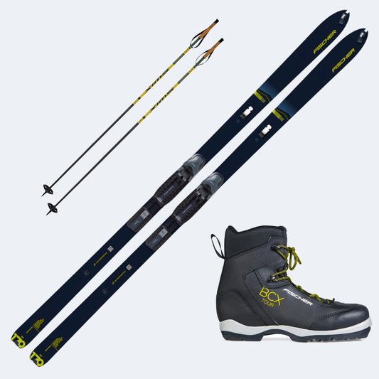 2026 Fischer Excursion 88 Crown Skis with Fischer BCX Tour Boots and Poles