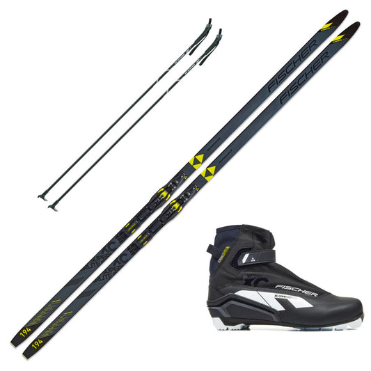 2025 Fischer Superlite Crown EF Skis with Fischer XC Comfort Pro Boots and Poles