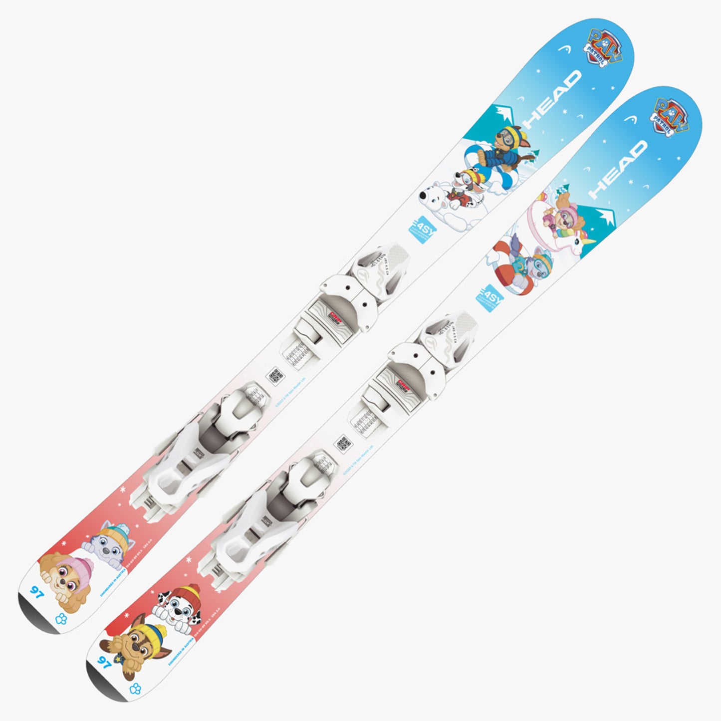 2025 Head Paw Patrol JR Skis W/ Head JRS 4.5 GW Bindings - 97