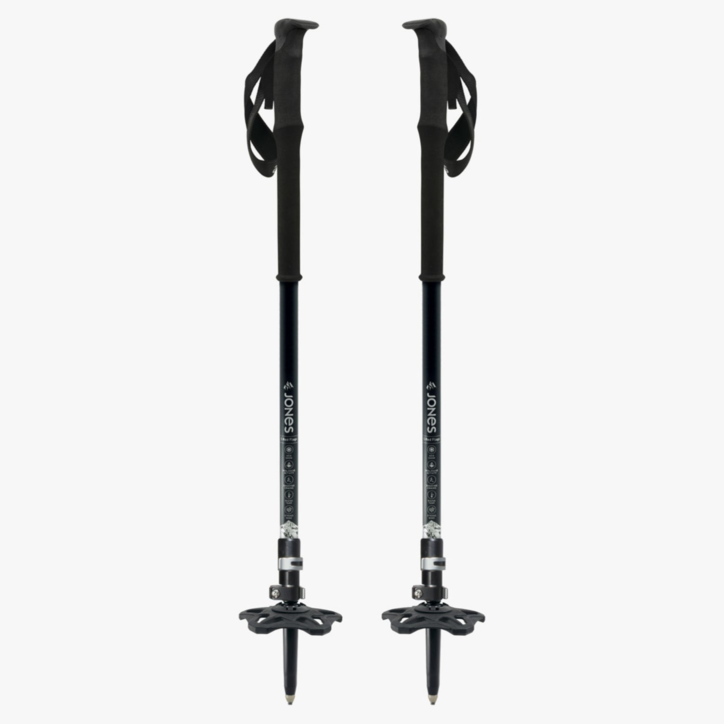 2025 Jones Flip-Lock Talon Poles - Silver