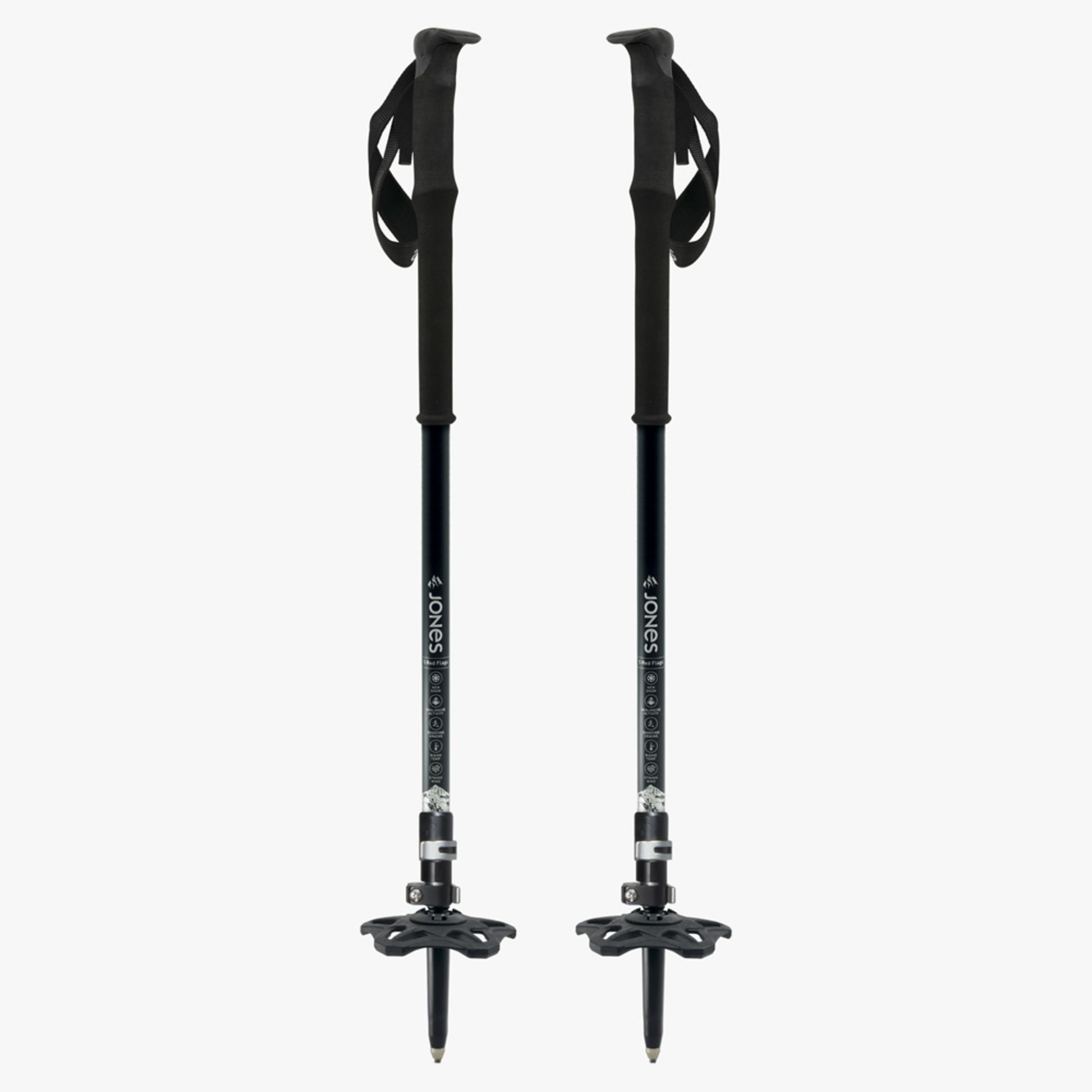 2025 Jones Flip-Lock Talon Poles - Silver
