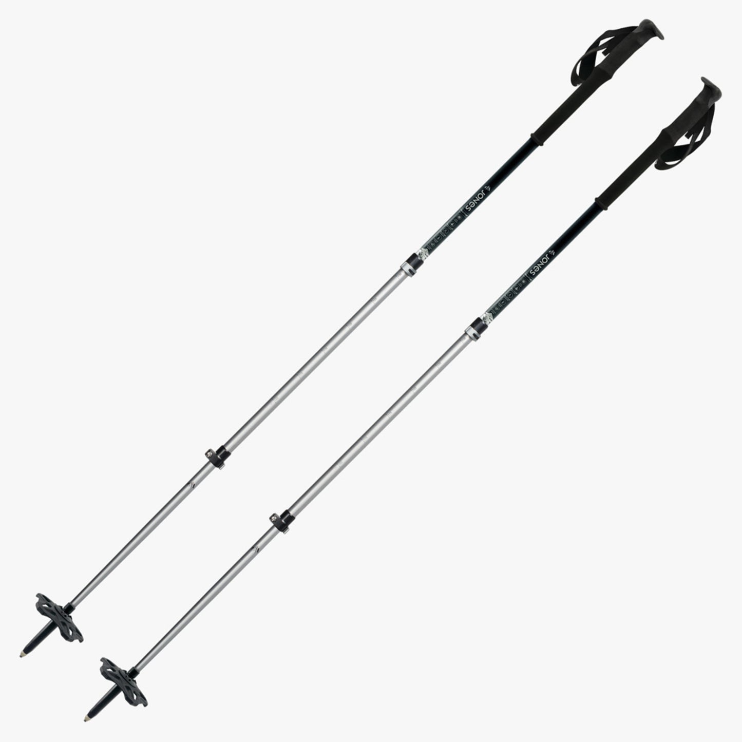 2025 Jones Flip-Lock Talon Poles - Silver