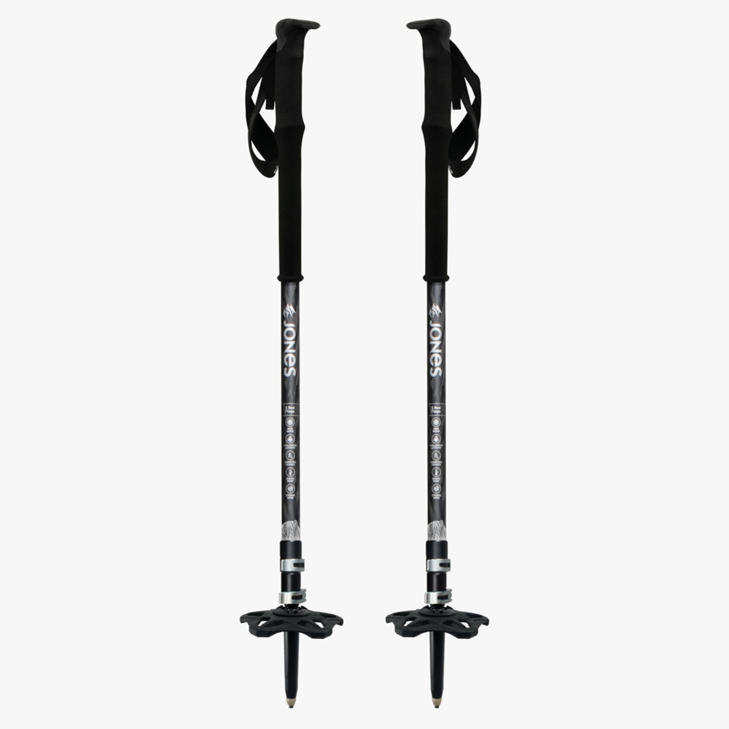 2025 Jones Flip-Lock Talon Pro Poles - Black
