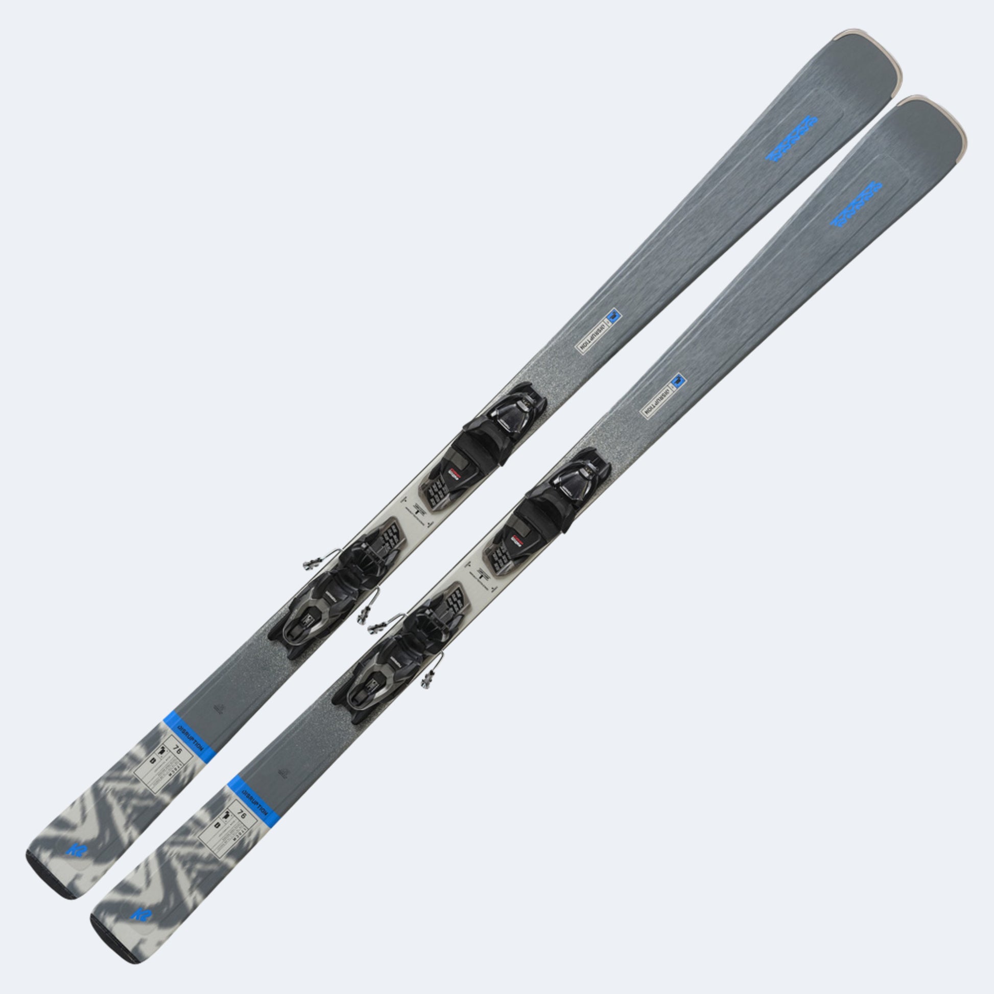 2025 K2 Disruption 76 Skis w/ M2 10 Quickclik Free Bindings