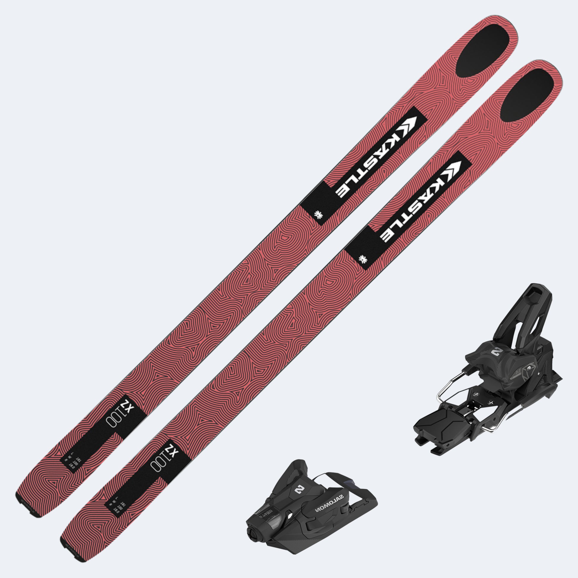 2026 Kastle ZX 100 Skis with Salomon Strive 14 GW Bindings