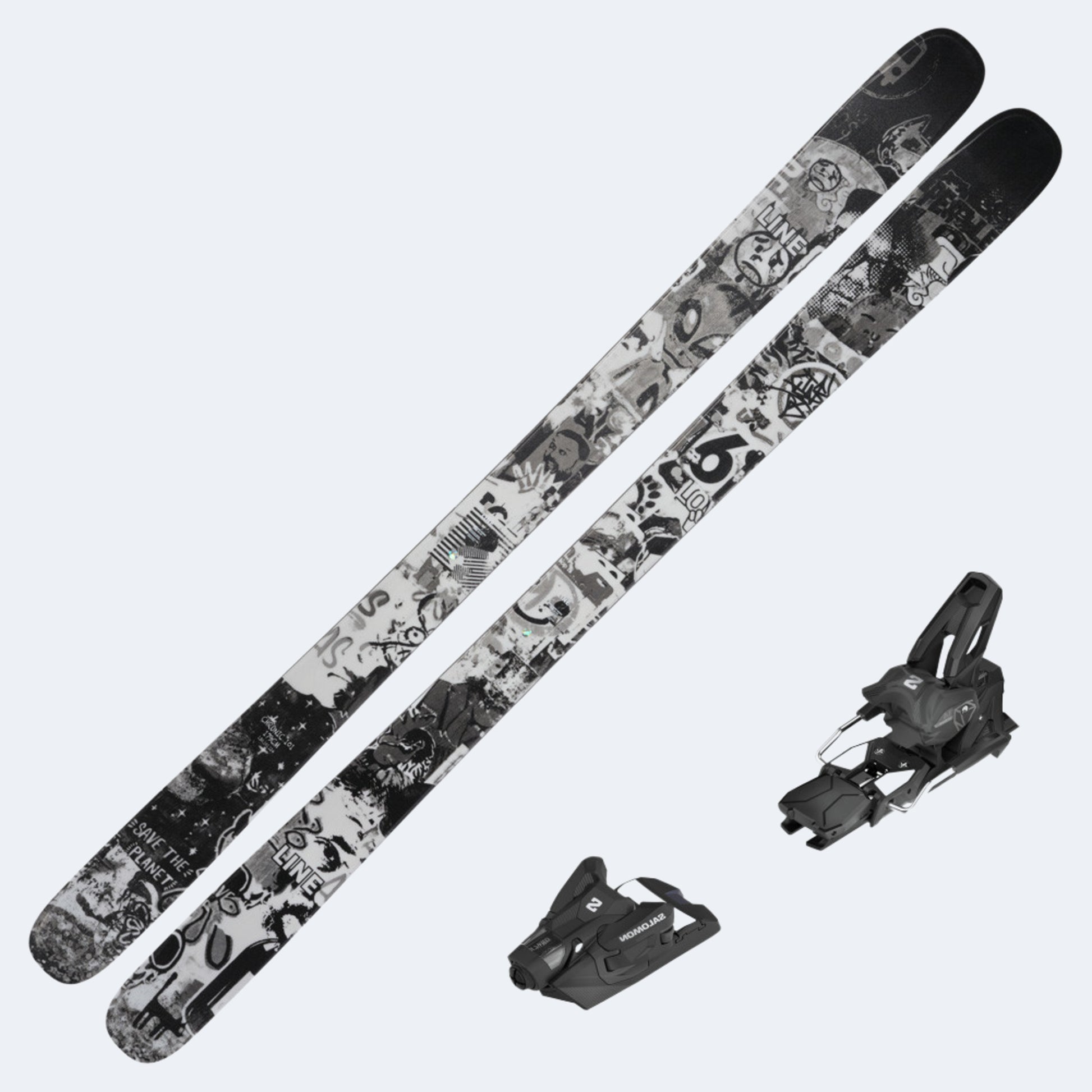 2025 Line Chronic 101 Skis with Salomon Strive 14 GW Bindings