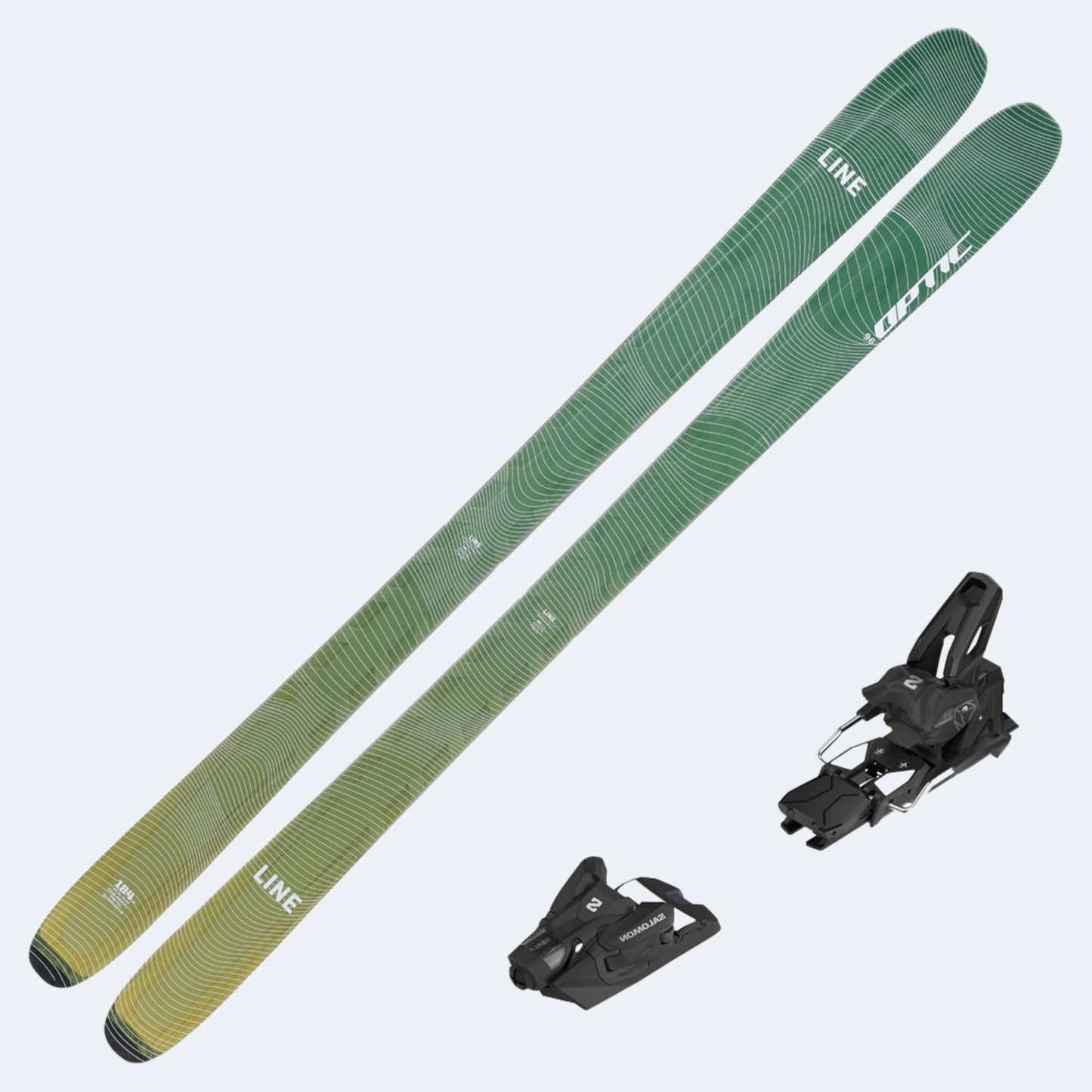 2025 Line Optic 96 Skis with Salomon Strive 14 GW Bindings
