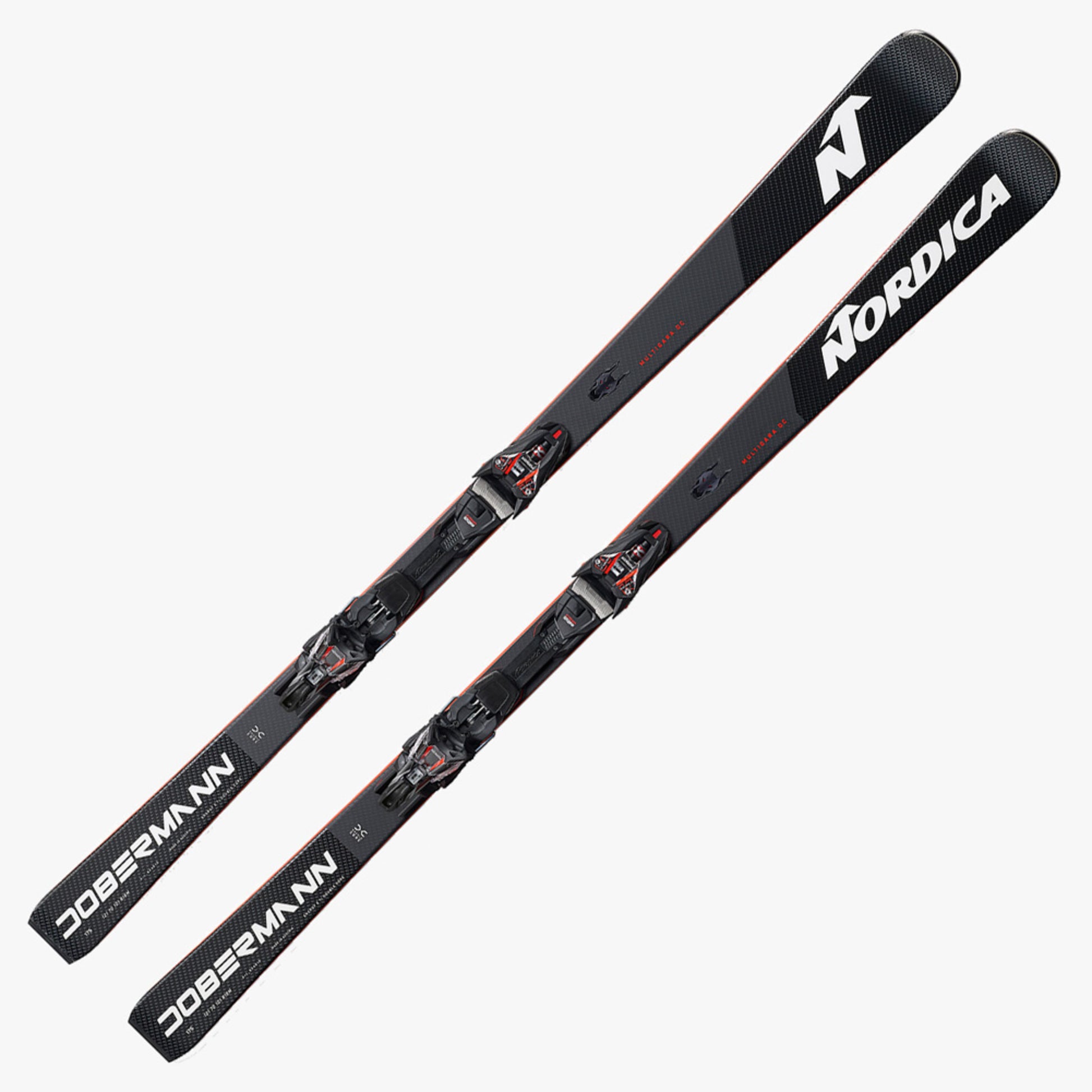 2025 Nordica Dobermann Multigara DC Demo Skis w Demo Xcell 14 Binding