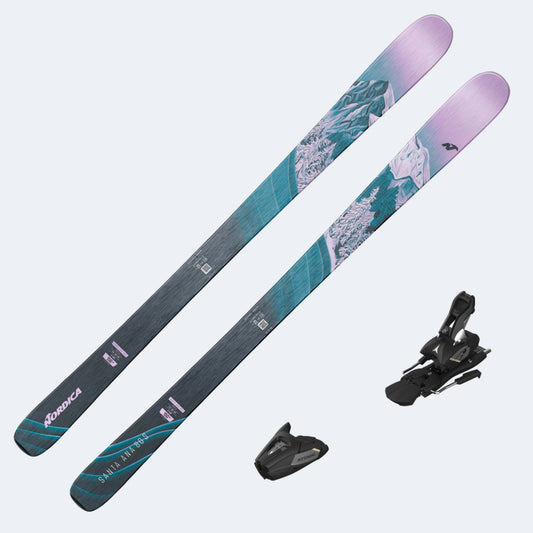 2025 Nordica Santa Ana 80 S Junior Skis with Atomic Colt 7 Bindings