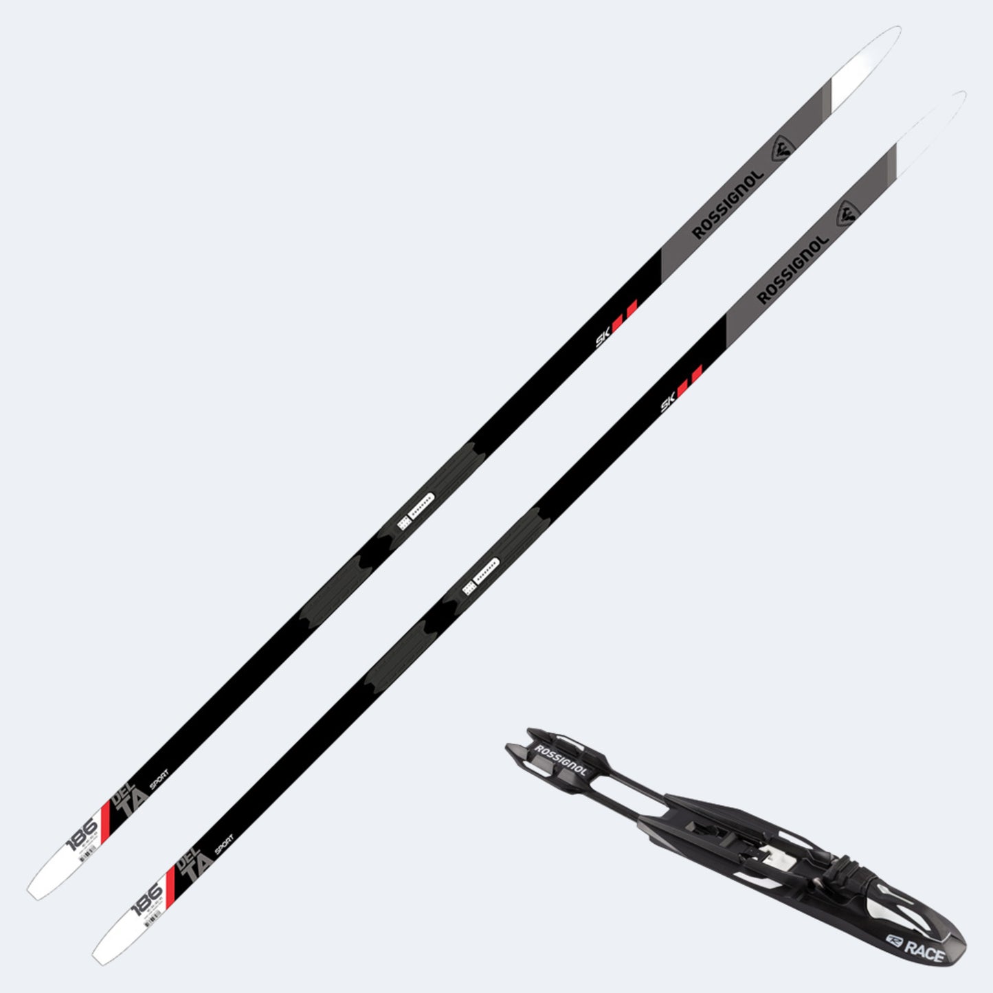 2025 Rossignol Delta Sport Skate Skis w/ Race Skate Bindings