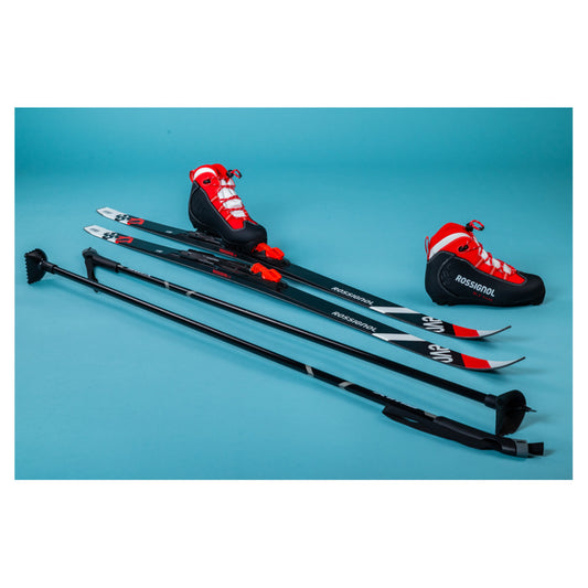 2025 Rossignol Evo 55 Action Junior Skis with Rossignol X1 Junior Boots and Poles
