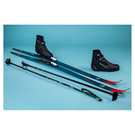 2025 Rossignol Evo OT 65 Skis with Rossignol XC 5 Boots and Poles