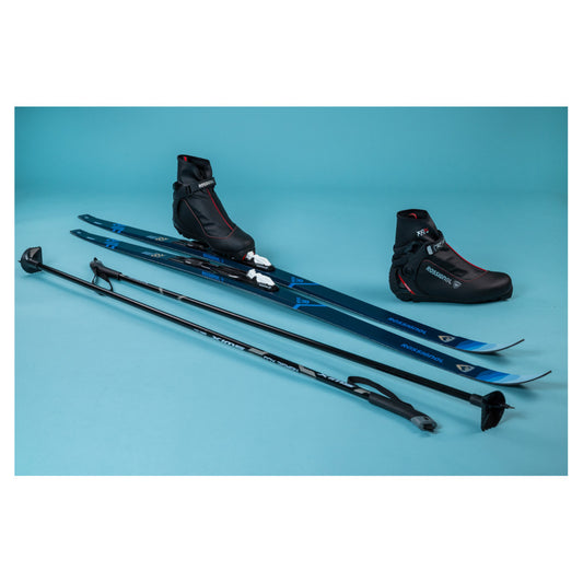 2025 Rossignol Evo XC 60 R-Skin Skis with Rossignol XC 5 Boots and Poles