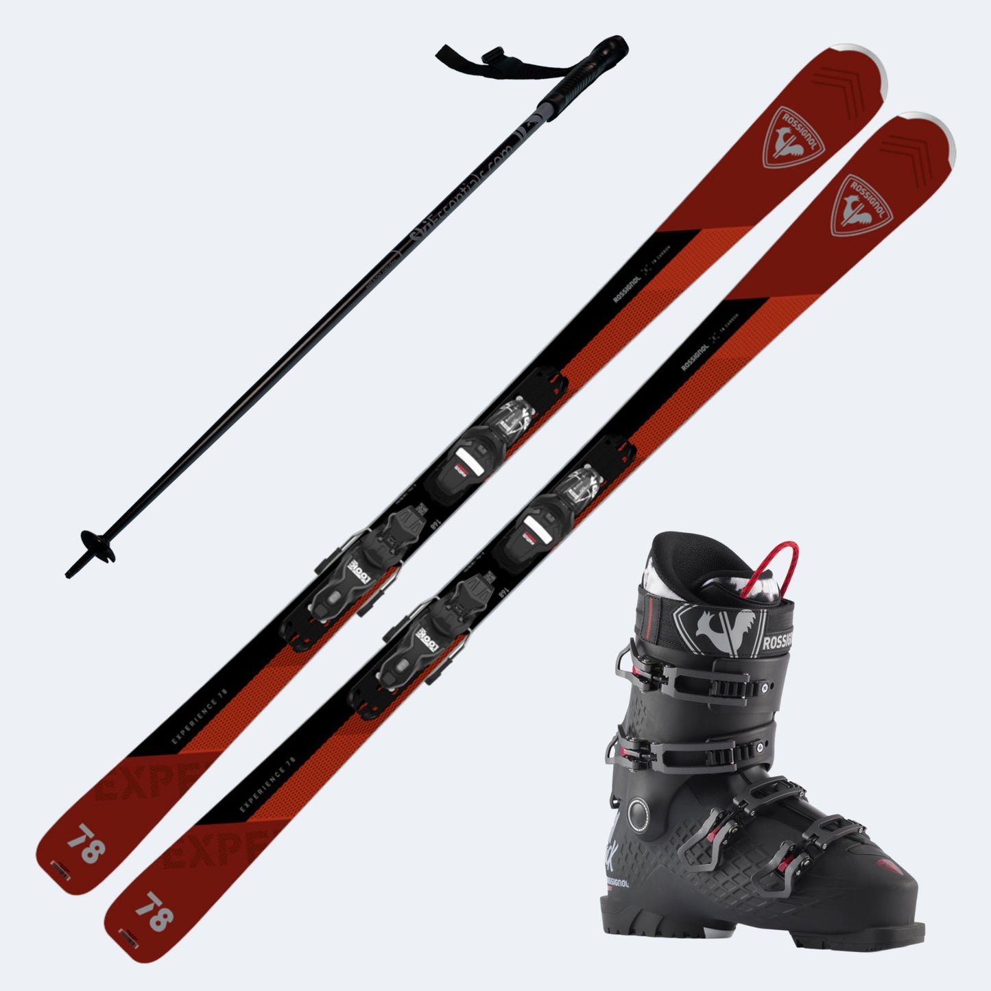 2025 Rossignol Experience 78 CA Skis with Rossignol Alltrack 90 HV Boots and Poles