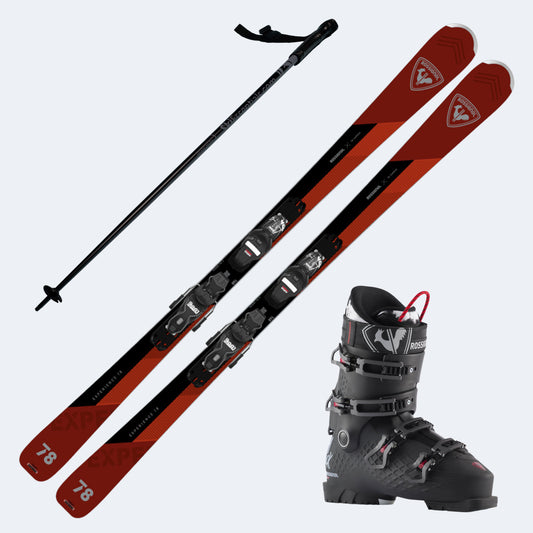 2025 Rossignol Experience 78 CA Skis with Rossignol Alltrack 90 HV Boots and Poles
