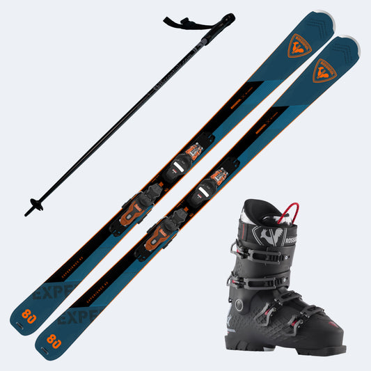 2025 Rossignol Experience 80 Carbon Skis with Rossignol Alltrack 90 HV Boots and Poles