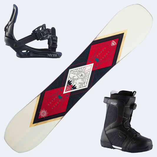 2025 Rossignol Meraki Women's Snowboard W/ Rossignol Alley Boa H4 Boots and Rossignol Myth Bindings