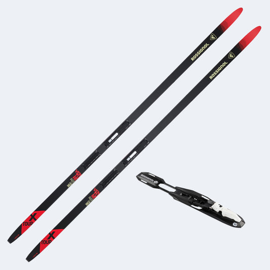 2025 Rossignol X-Tour Venture Waxless Skis w/ Control Step-In Bindings