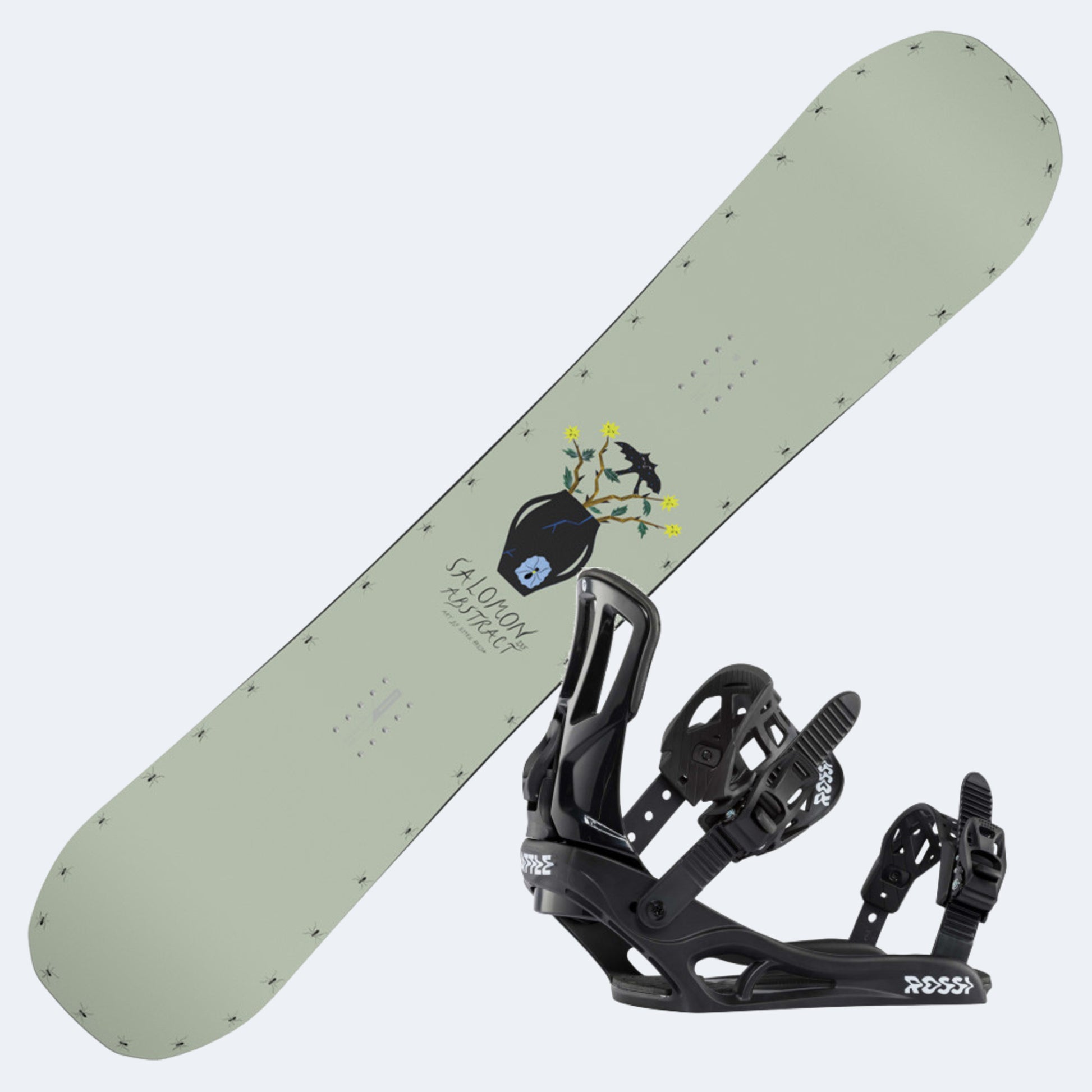 2025 Salomon Abstract Snowboard with Rossignol Battle Bindings