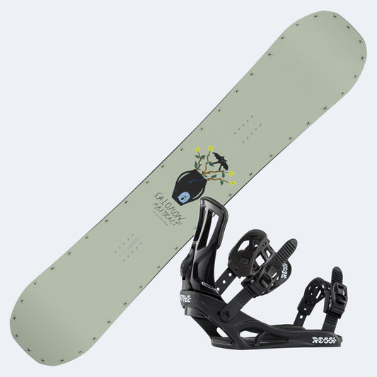 2025 Salomon Abstract Snowboard with Rossignol Battle Bindings