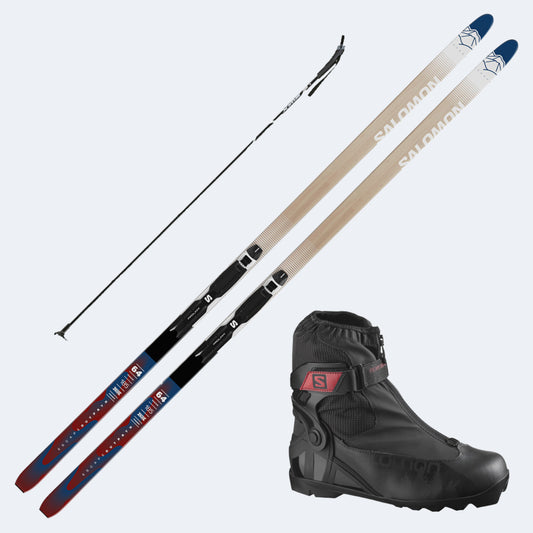 2025 Salomon Escape Outpath 64 Skis with Salomon Escape Outpath Boots and Poles