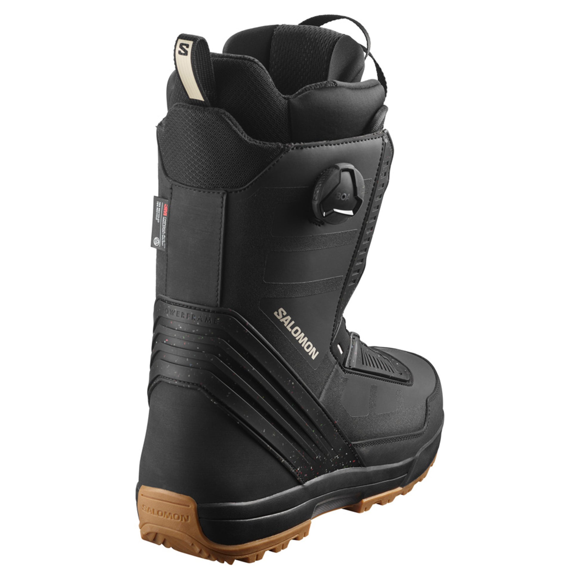 2025 Salomon Malamute Dual Boa Snowboard Boot - BLACK - 7.5