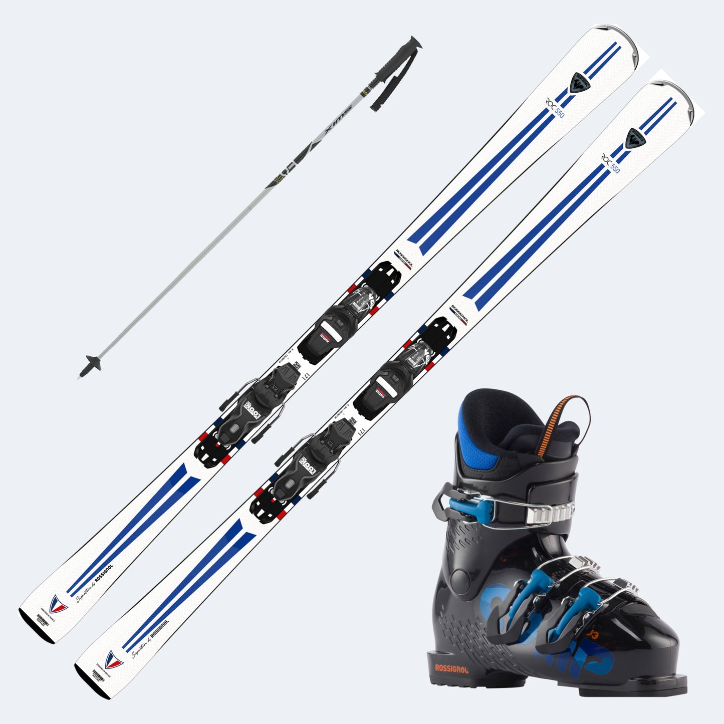 2026 Rossignol Signature Roc 550 Skis with  Comp J Boots and Poles