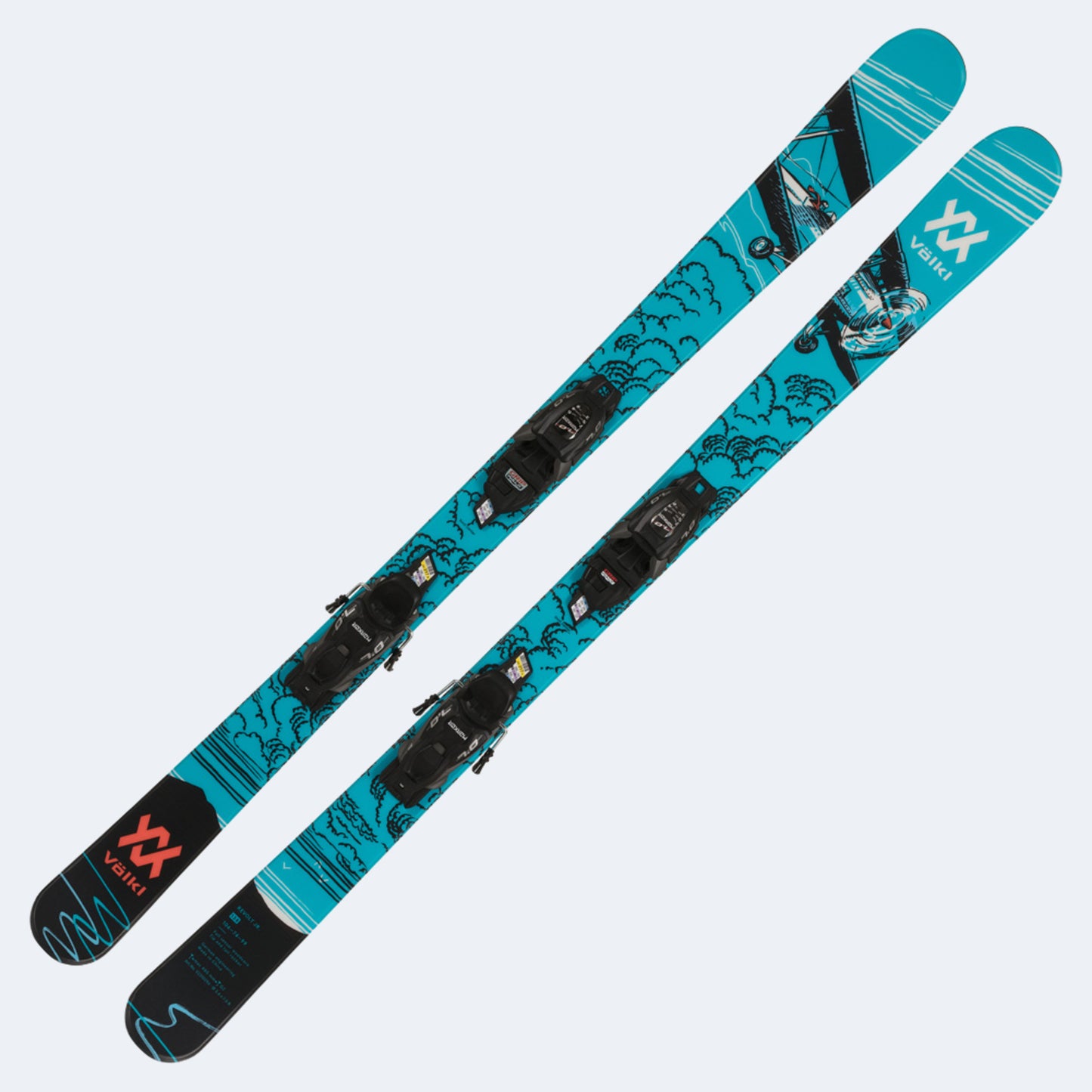 2024 Volkl Revolt JR Hopper Skis W/ Vmotion JR Bindings