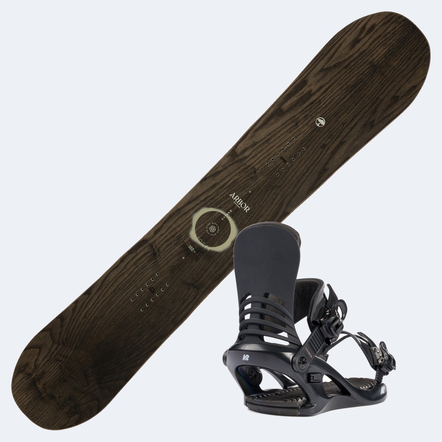 2026 Arbor Mantra Women's Snowboard with K2 Cassette Bindings