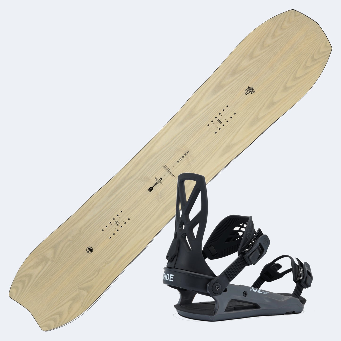 2026 Arbor Satori Snowboard with Ride C-2 Bindings
