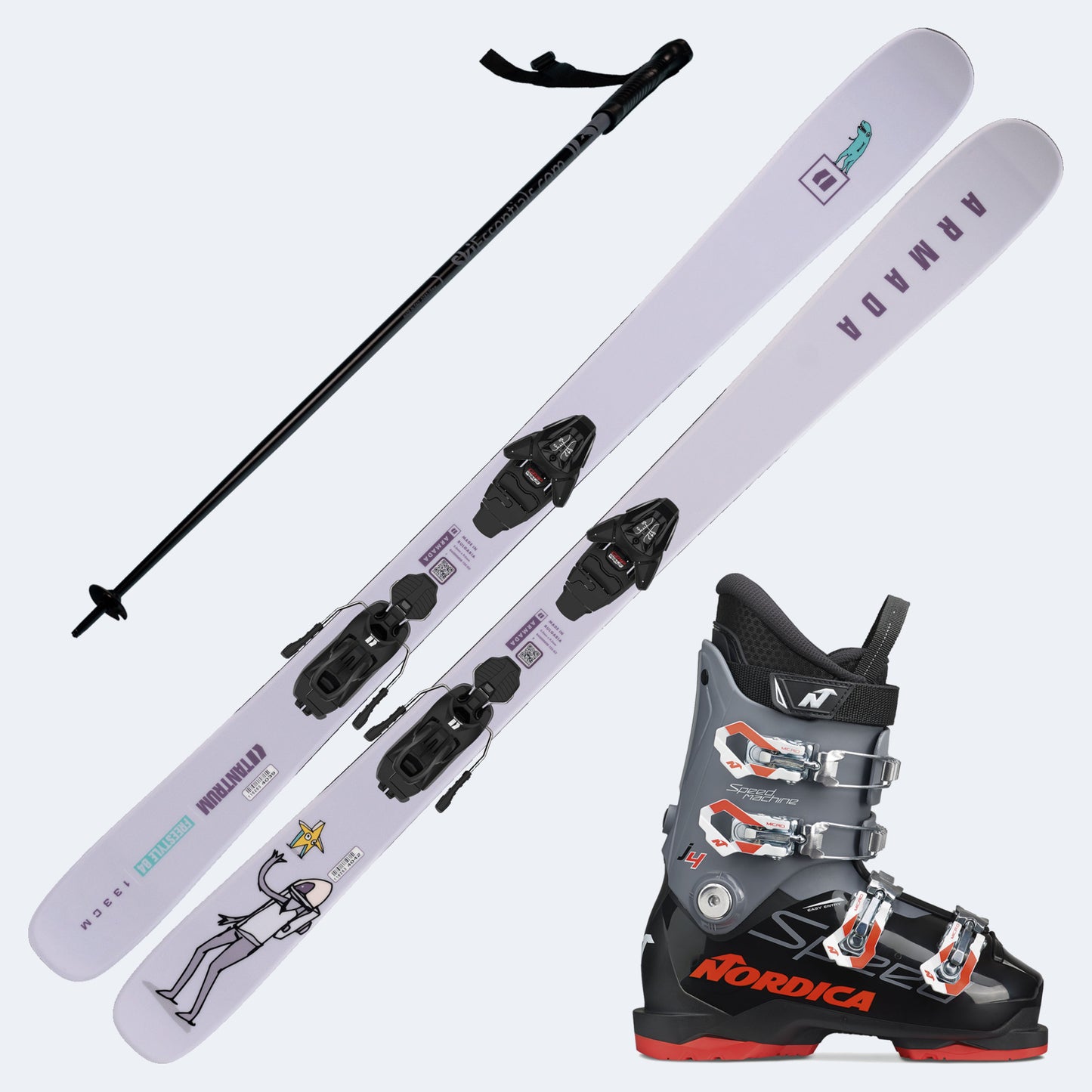 2026 Armada Tantrum 84 Freestyle Skis with  SpeedMachine J Boots and Poles