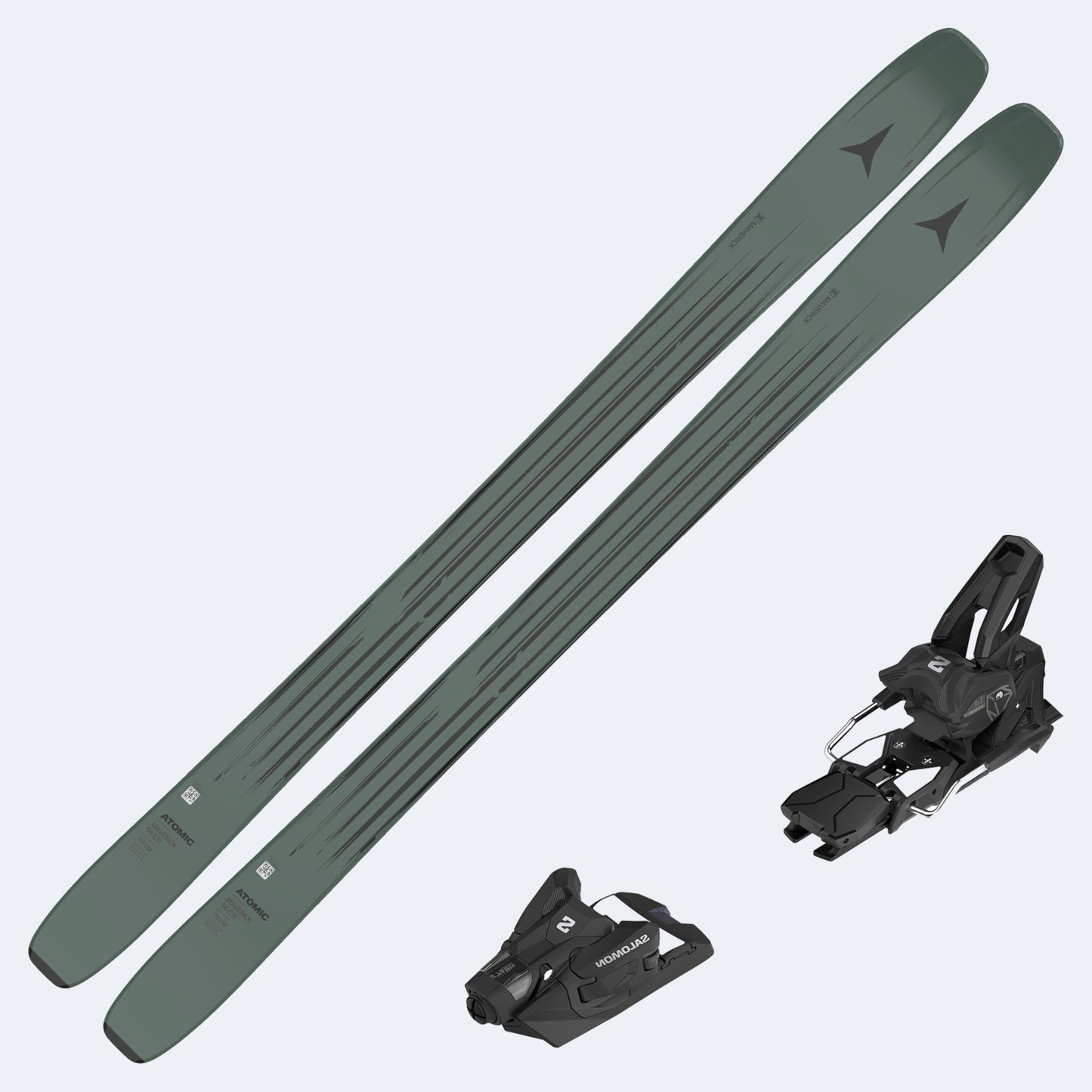 2026 Atomic Maverick 96 CTI Skis with Salomon Strive 14 GW Bindings