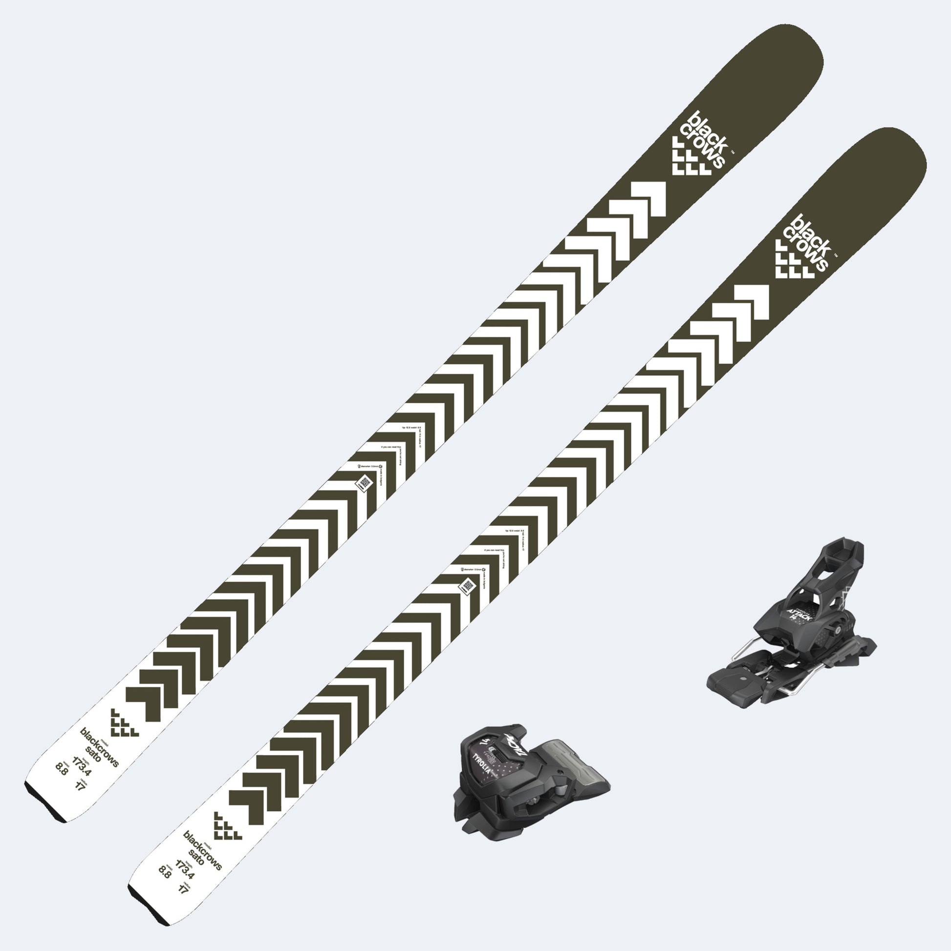 2027 Black Crows Sato Skis with Tyrolia Attack 14 GW Bindings